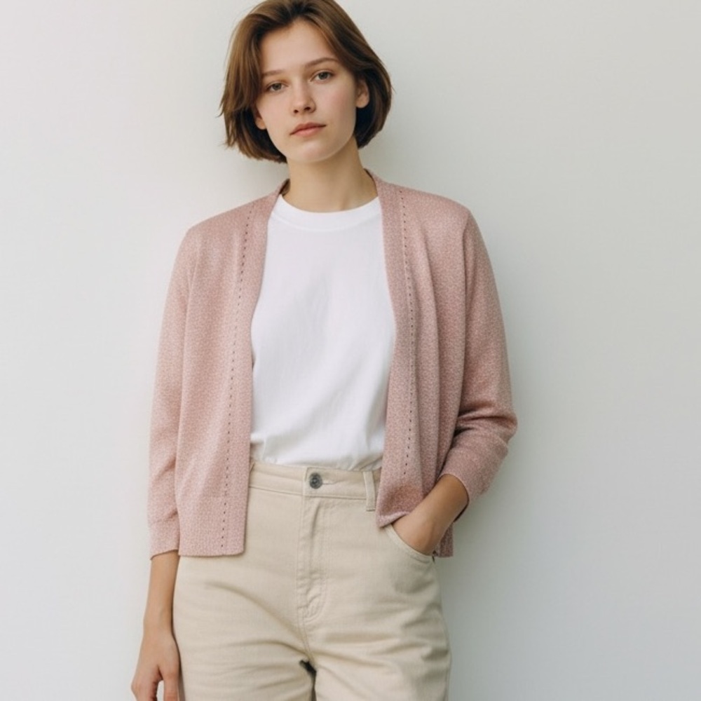 Peyton primrose women’s crop cardigan sweater S